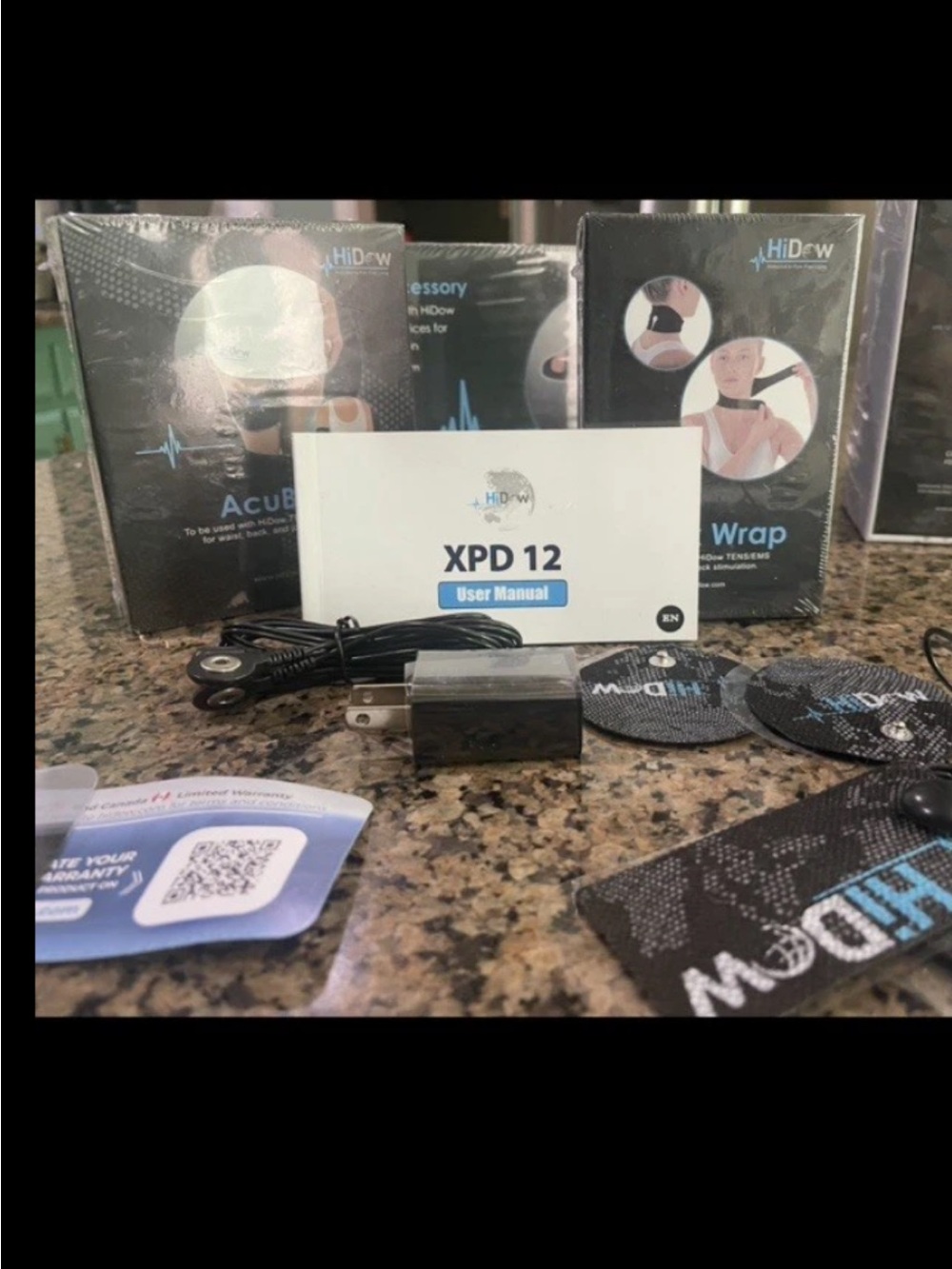 XPD 12 Black Accessory Kit with Electrodes and Charger